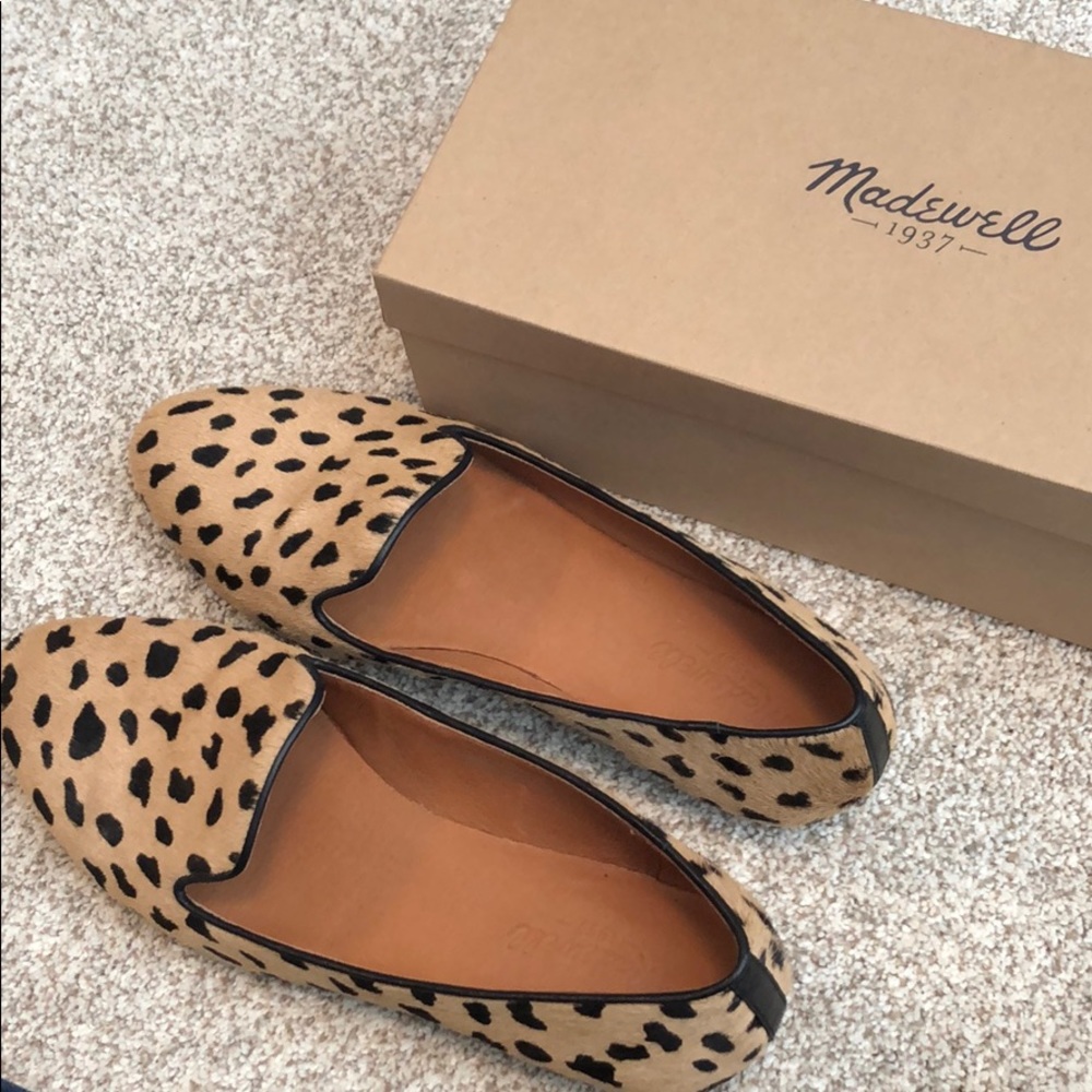 Leopard madewell loafers